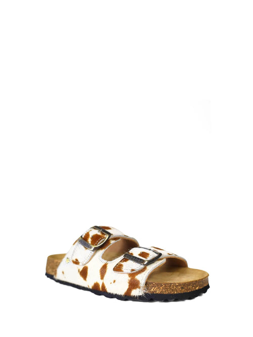 Amália Cow Print Sandals