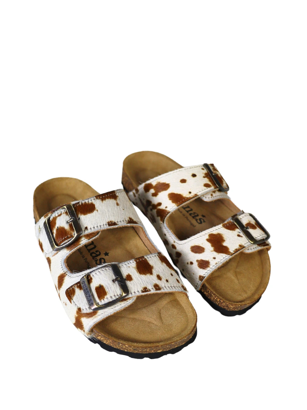 Amália Cow Print Sandals