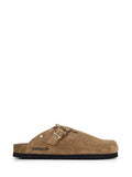 Maria Suede Sandals Beige