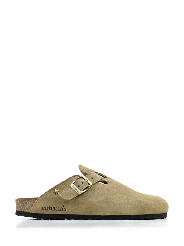 Maria Suede Sandals Beige