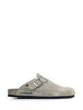 Maria Suede Sandals in Grey