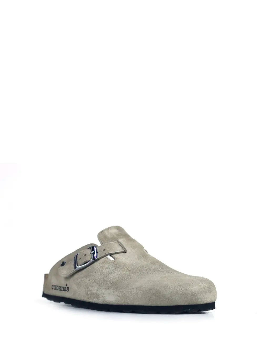 Maria Suede Sandals in Grey