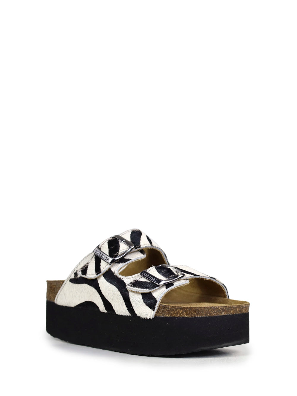 Amália Platform Zebra Animal Print Sandals