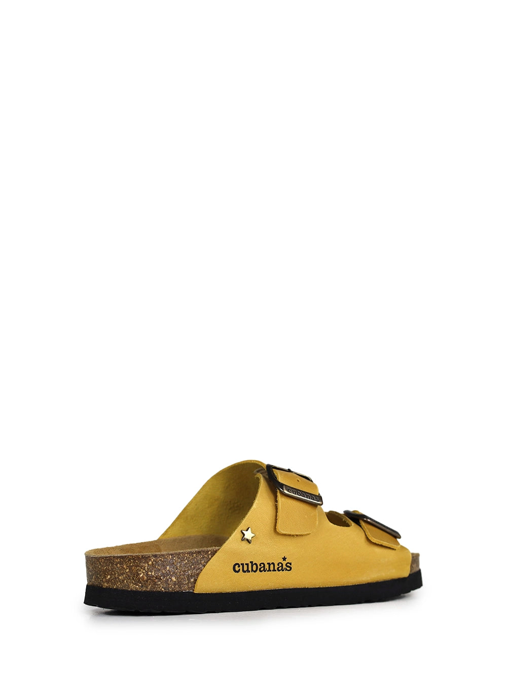 Amalia Yellow Leather Sandal with Two Straps