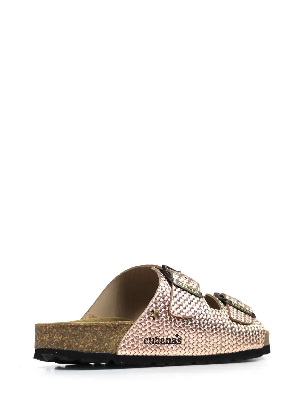 Amália Blue Leather Sandals with Two Straps