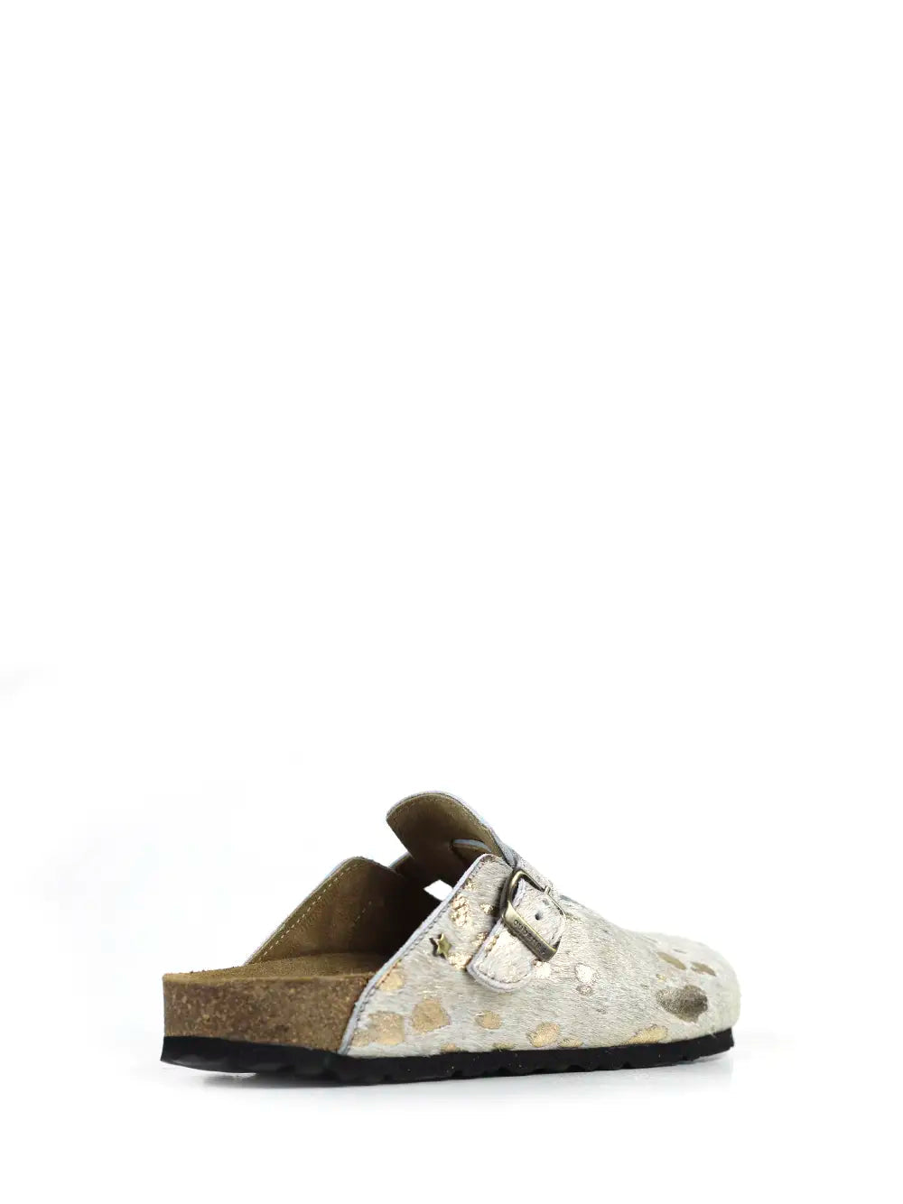 Maria Golden Animal Print Sandals