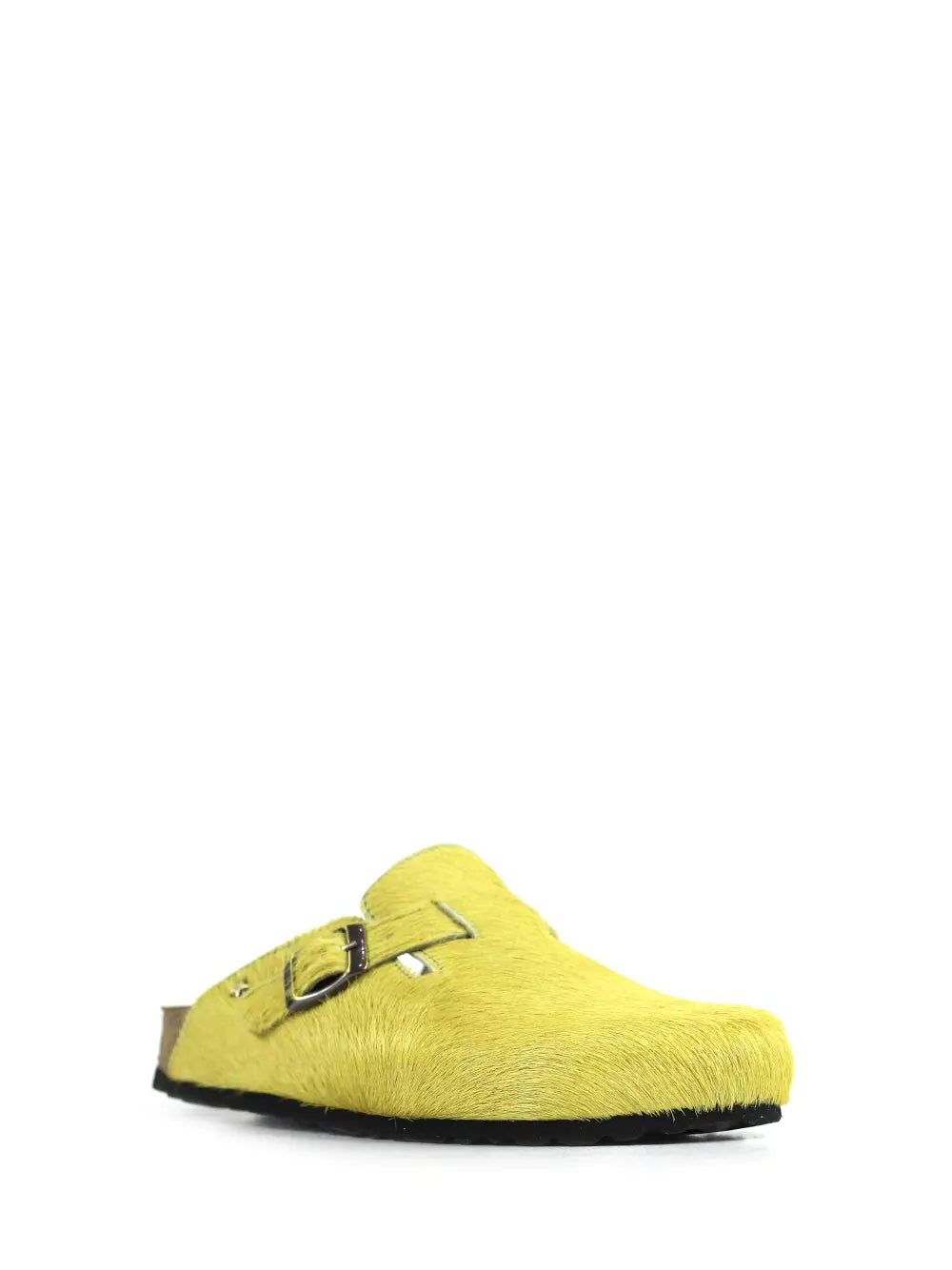 Maria Yellow Fur Sandals
