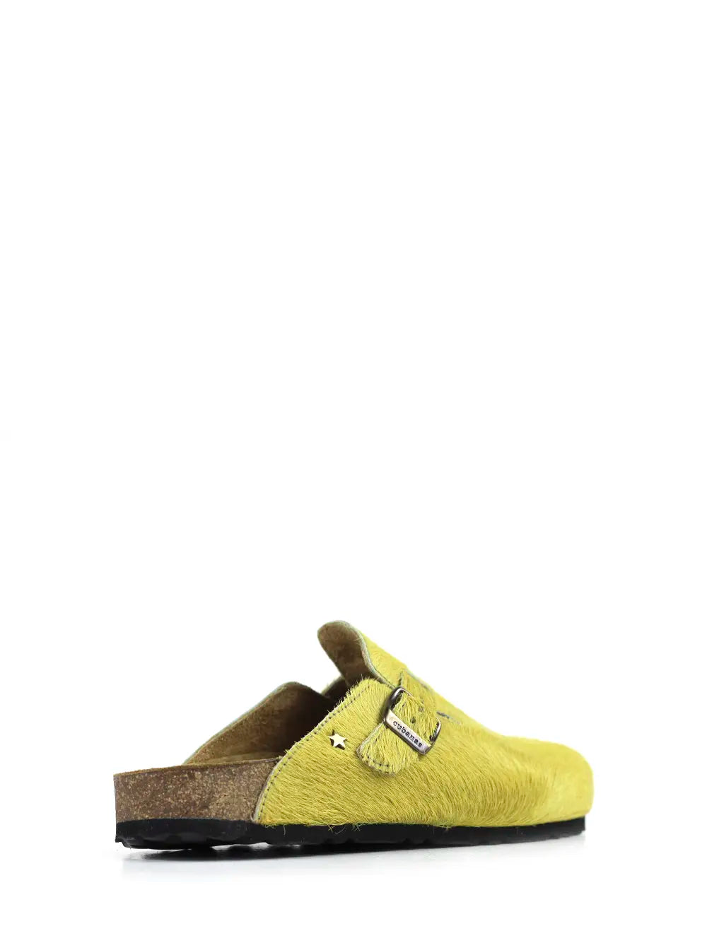 Maria Yellow Fur Sandals